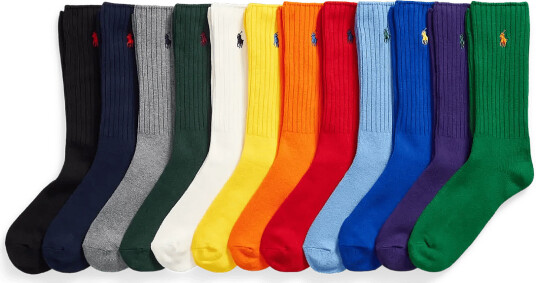 Polo Ralph Lauren Signature Pony Crew 12 Sock Gift Set Multi/patterned 2026 10 13 Polo Ralph Lauren Signature Pony Crew 12 Sock Gift Set Multi/patterned 2026 10 13