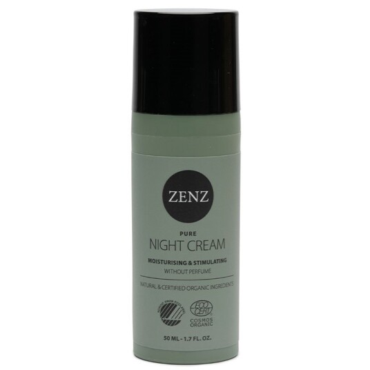 Zenz Pure Night Cream 50 ml - Nærende og Allergivennlig Ansiktskrem med Multebær Zenz Pure Night Cream 50 ml - Nærende og Allergivennlig Ansiktskrem med Multebær