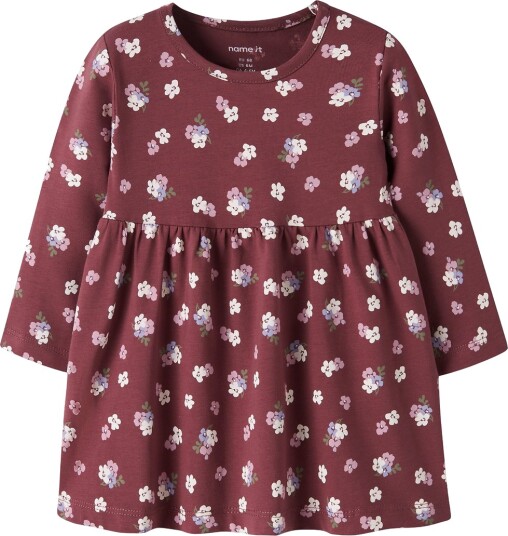 Name It Kjole NbfVandora Wild Ginger/Floral Name It 74 Kjole Bordeaux