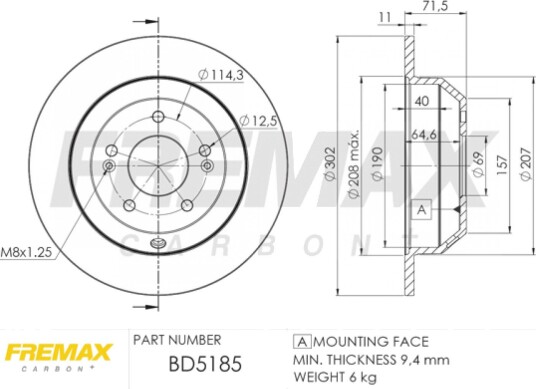 Bremseskive FREMAX BD-5185