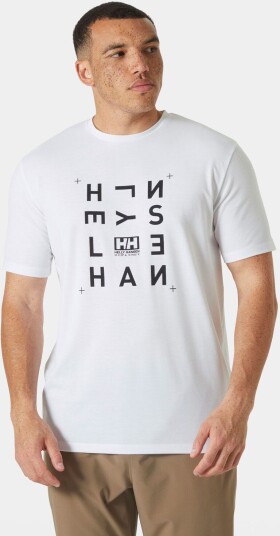 Helly Hansen Menn Skog Recycled Graphic T skjorte Hvit L