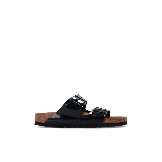 Birkenstock Women's Arizona Birko-Flor Patent Narrow Patent Black 36, Patent Black
