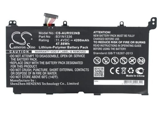 Asus VivoBook K551LA batteri (4200 mAh 11.4 V)
