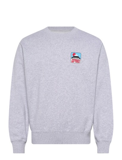 Edwin Sunset On Fuji San Sweat Grey Marl Grey XL Edwin Sunset On Fuji San Sweat Grey Marl Grey XL