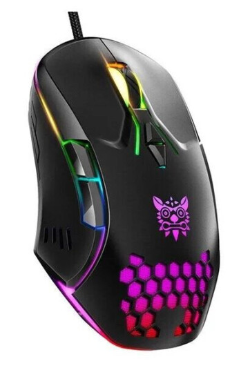Onikuma CW902 Gaming Trackball Mus med RGB-belysning - Svart