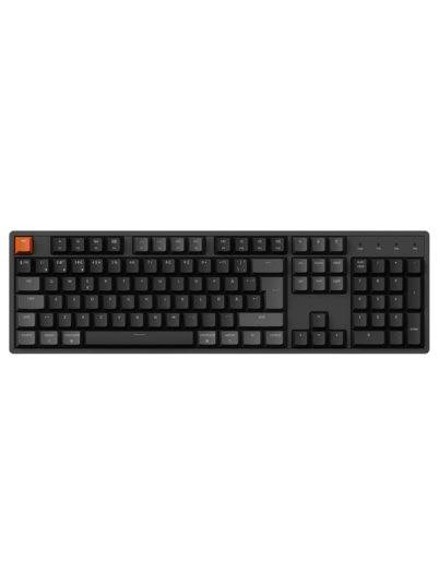 Keychron K10 V2 RGB Trådløst Gamingtastatur med Super Brown Brytere Nordisk Svart