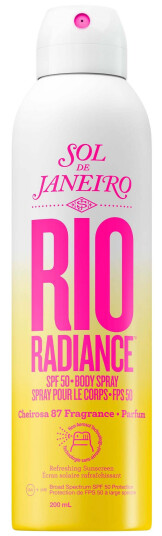 Sol de Janeiro Rio Radiance Kroppsspray med SPF 50 og Fuktighetsgivende Egenskaper - 200 ml
