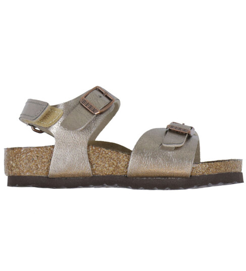 Birkenstock Sandaler Rio AS Kids BF Elegant Taupe 28 Sandals Brun Metallic