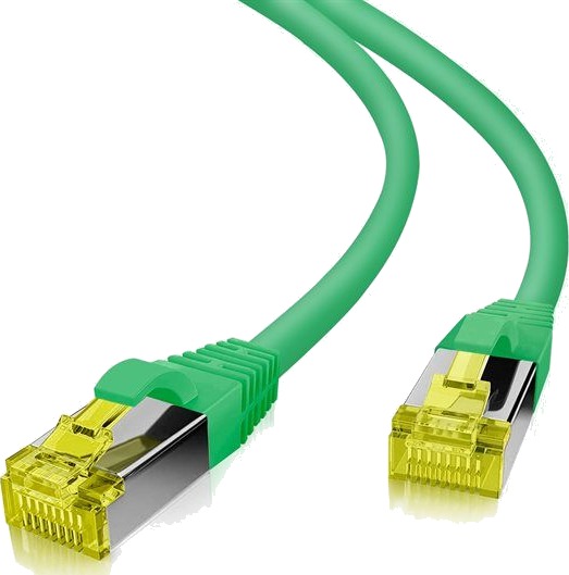 Helos Ultra Flex Patchkabel S/Ftp Cat 6A Tpe Grønn 15,0M - Svært Fleksibel Patchkabel - Ideell For Applikasjoner F.Eks Innen Medieteknologi Eller For Optimalisert Kabelhåndtering I Nettverksskap - Premium Kvalitet - Tvunnet Par Dobbeltskjermet 4 X