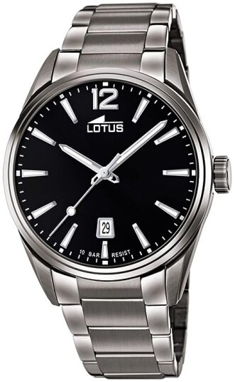 Lotus Herreklokke 18684/3 Chrono Sort/Stål Ø42 mm