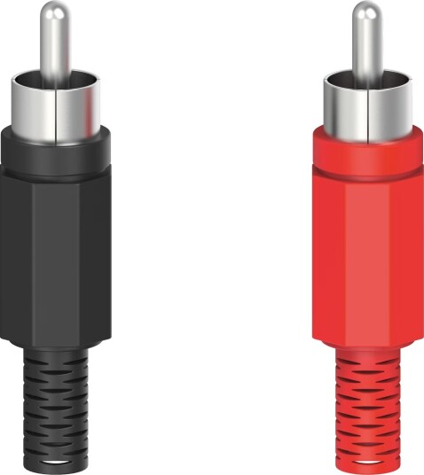 Hama 2x RCA loddbar plugg