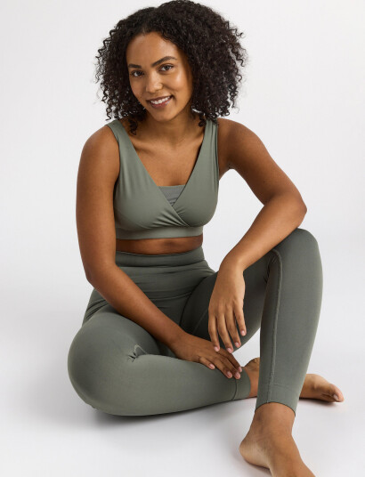 Lindex Sport Bra Naima Nursing Wrap - Grey - XS