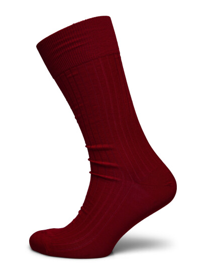 AN IVY Red Ribbed Socks Red 39 42 AN IVY Red Ribbed Socks Red 39 42