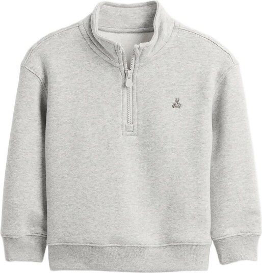 GAP Baby & Toddler Vintagesoft Quarter Zip Pullover   Grey   98