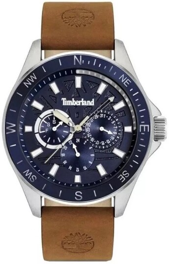 Timberland Herreklokke TDWGF9001502 Epsom Z Blå/Lær Ø46 mm