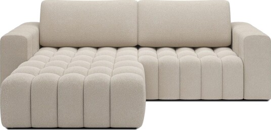 Seksjon Eltap Bonett 250x175x92 cm Jaffray 18 Beige Venstre