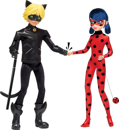 Miraculous Dukke 28cm Ladybug Og Cat Noir