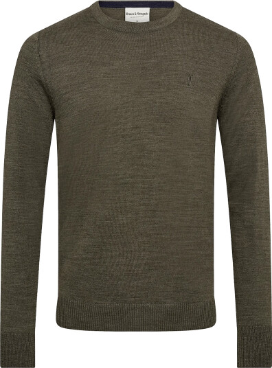 Bruun & Stengade Bs Jupiter Regular Fit Knitwear Khaki green M