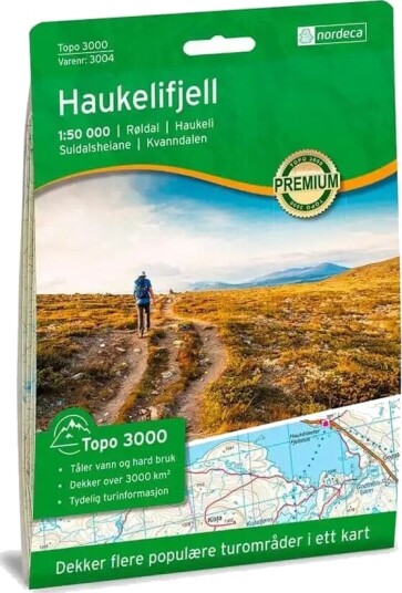 Ugland IT Nordeca Haukelifjell 1:50 000 Topo 3000