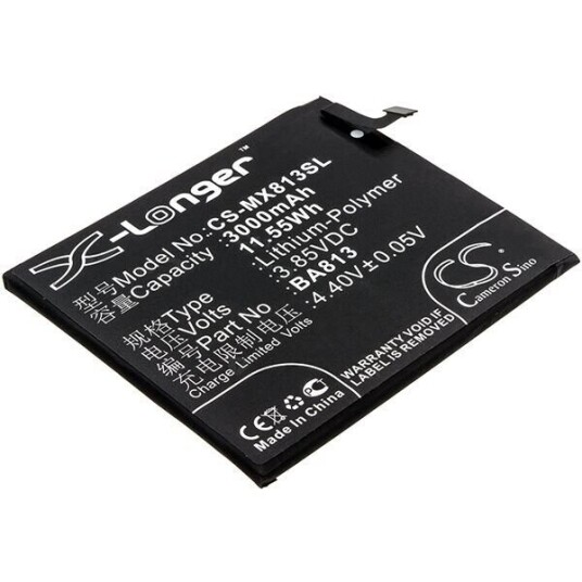 MeiZu V8 Pro batteri (3000 mAh 3.85 V, Sort)
