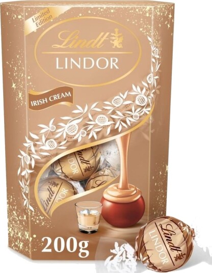 Lindt Lindor Irish Cream Trøffelsjokolade med Irish Cream Fyll 200 gram