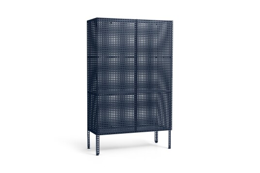 Hay Perforated Skap Stor Steel Blue Hay Perforated Skap Stor Steel Blue