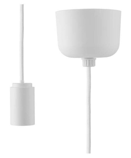 Normann Copenhagen - Stoffledning m/Sockel 2,5 m White