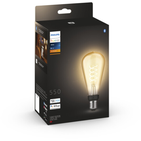 Philips Hue W Lyskilde 7 2w Fil ST72 E27 Philips Hue W Lyskilde 7 2w Fil ST72 E27