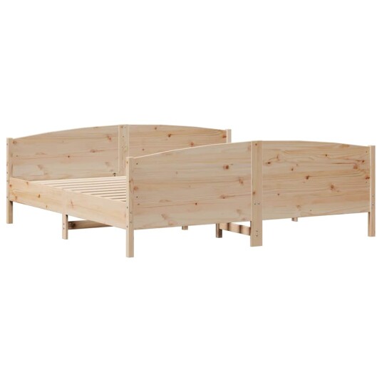 Sengeramme uten madrass 160x200 cm heltre furu 8721102941719