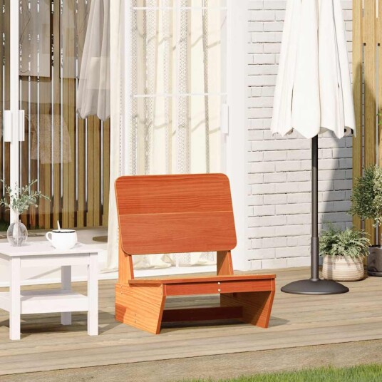 vidaXL Hagestol voksbrun 60x64x70,5 cm heltre furu vidaXL Hagestol voksbrun 60x64x70,5 cm heltre furu