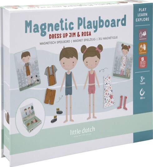 Little Dutch Jim & Rosa Magnetic Playboard - MULTI - One Size