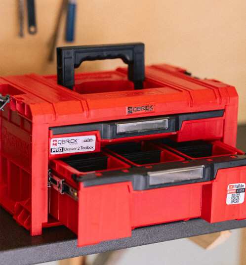 Qbrick System Pro Drawer 2 Toolbox 2.0 Expert Red Uhd Custom