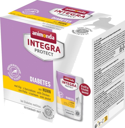 Animonda Integra Våtfôr Adult Protect Diabetes Kylling 8 X 85 G