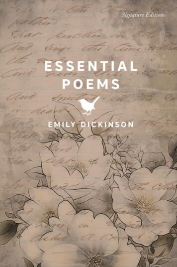 Essential Poems Essential Poems