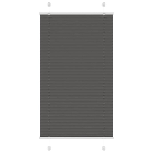 plisségardin sort 70x100 cm Stoff Bredde 69,4 Polyester