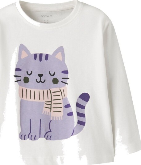 Name It Genser NmfVeen Cloud Danser/CAT Name It 2 år (92) Genser Hvit Lilla