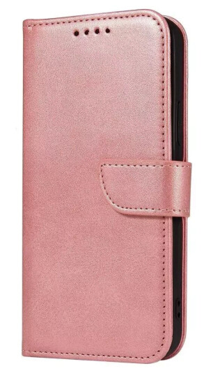 INCOVER iPhone 13 Mini Flip Deksel i Skinn med Lommebok og Magnetisk Lukning - Rose Gold
