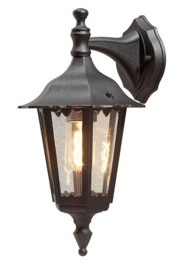 Konstsmide Firenze vegglampe ned E27 - Svart
