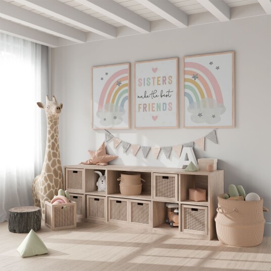 Poster Regnbue Vennskap / Sett med 3 Poster Regnbue Vennskap / Sett med 3