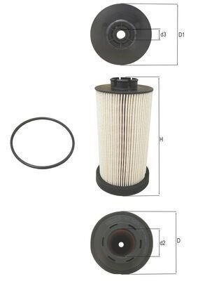 Drivstoffilter MAHLE ORIGINAL KX 80/1D Drivstoffilter MAHLE ORIGINAL KX 80/1D