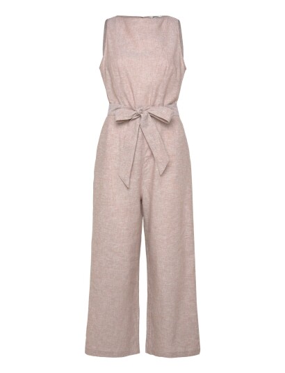 Monki Linen Jumpsuit Pink L Monki Linen Jumpsuit Pink L