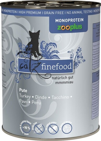 Catz Finefood Monoprotein Zooplus Kalkun 24 X 400 G