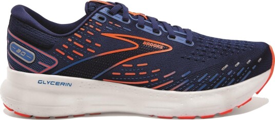 Brooks  Glycerin 20 Mens Løpesko   444 444 Blue Depths/Palace Blue/Orange 44