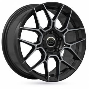 INFINY Traxx Bright Black Machined Face 8x18 5/108 ET40 B65.1