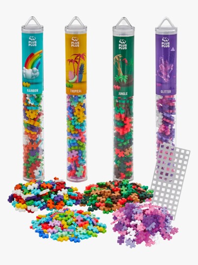 Plus-Plus Byggesett Med Bunnplate & Tube New Mix 4x100 Deler