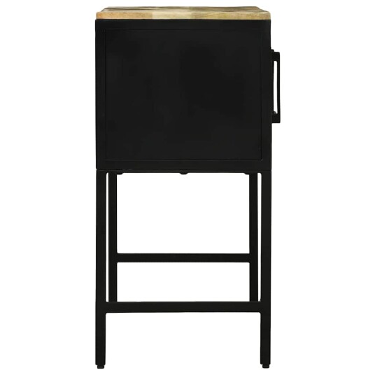 Sideboard 100x35x70 cm Solid Wood Rough Mango