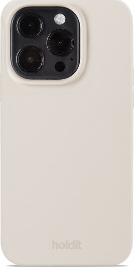 Holdit Iphone 15 Pro Deksel Silikon Light Beige