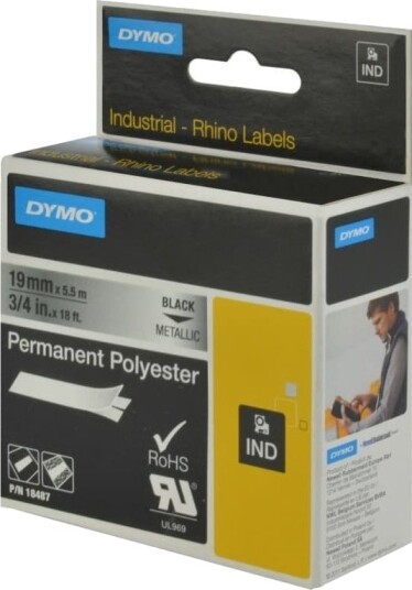 Dymo Rhino Polyestertape 19 Mm X 5,5 M