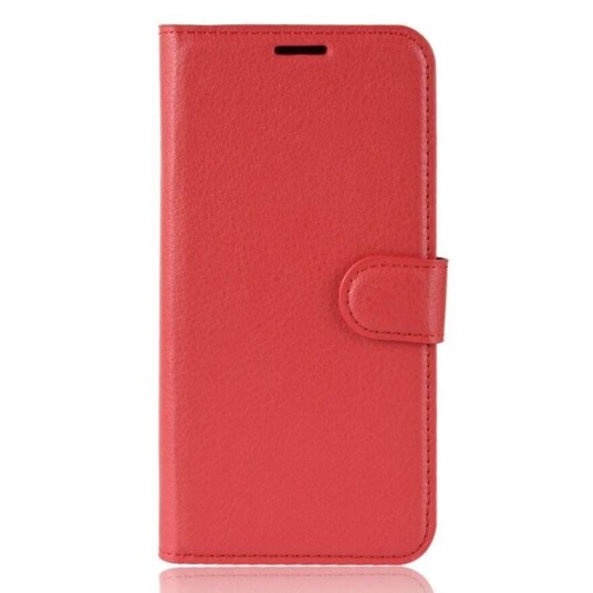 INCOVER Nokia 2.3 Litchi PU Skinndeksel m. Lommebok - Rød