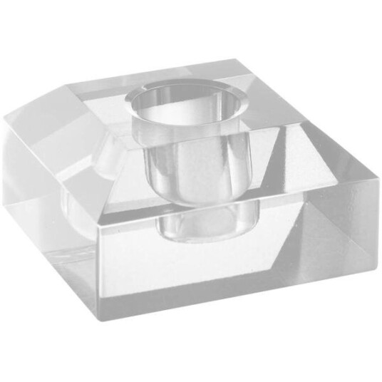 Stiernholm Milano lysestake kvadrat lav 4x6 cm klar Stiernholm Milano lysestake kvadrat lav 4x6 cm klar